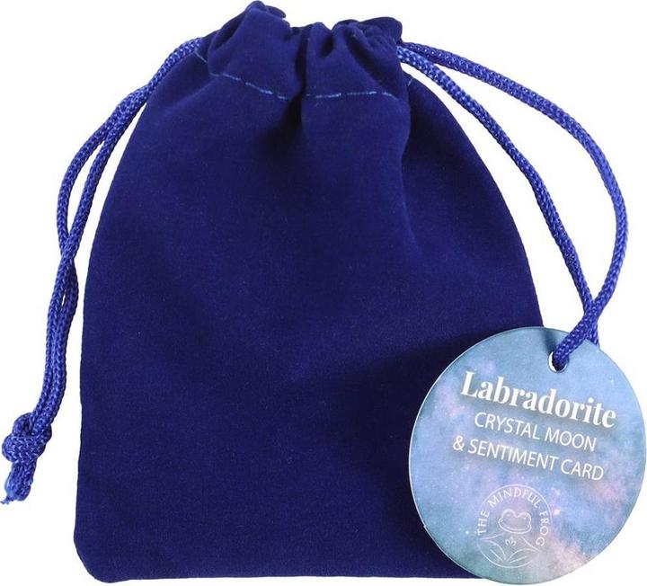 Actual product image Something Different Love You To The Moon & Back Labradorite Decorative Crystal