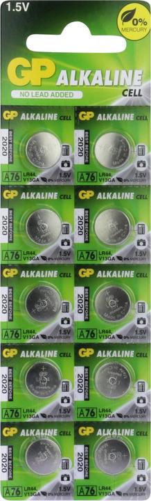 Immagine prodotto GP Batteries Cella alcalina (10 pz., LR44, 105 mAh)