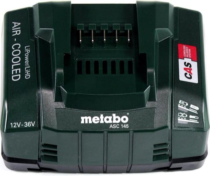 Actual product image Metabo 18 V basic set 2x battery 10.0 Ah LIHD + ASC 145 charger CAS system (18 V)