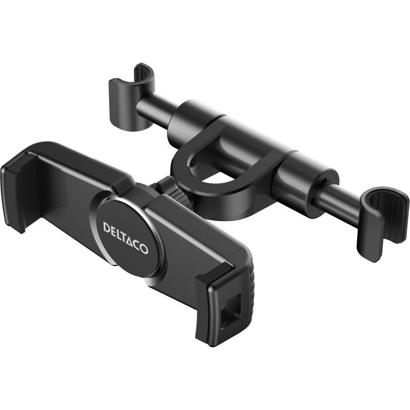Deltaco Kopfsttzen-Halter f. Gerte 120-200mm schwarz, Smartphone Halterung, Schwarz