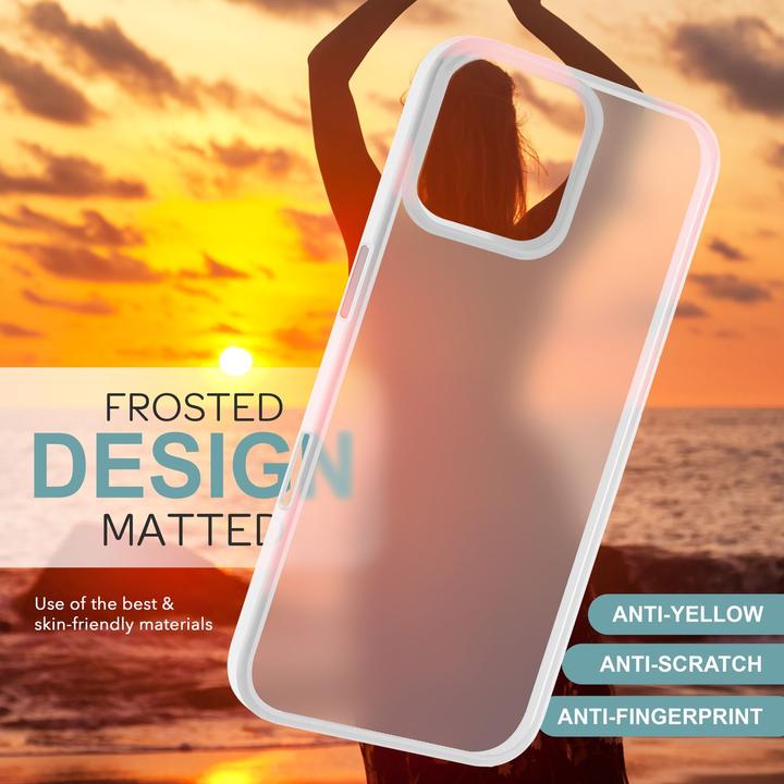 Actual product image Nalia Matte hybrid cover semi-transparent (Apple iPhone 16 Pro)
