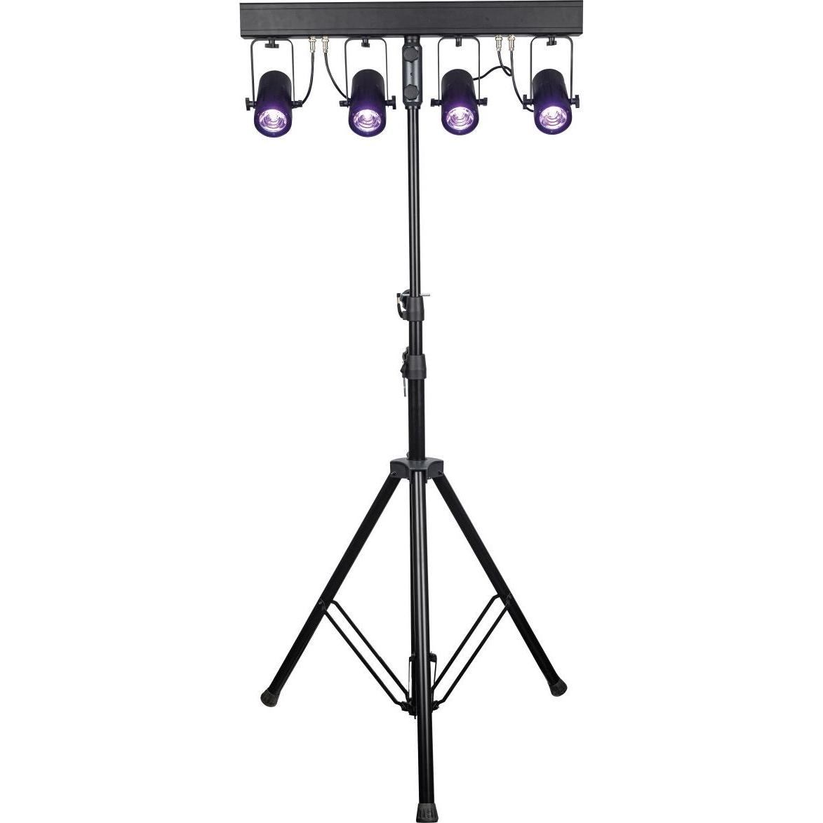 Showtec Pinspot Bar 4 RGBW (20 W, LED), Scheinwerfer, Schwarz