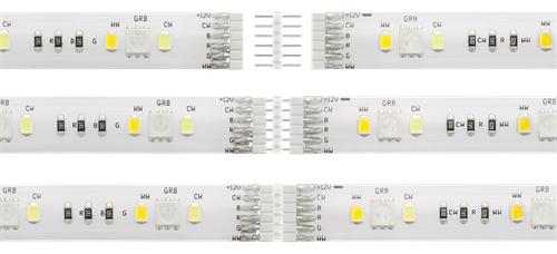 Deltaco Bande LED, 3 mètres, RGB, 2700K-6500K, blanc (Multicolore, 300 cm, Intérieur, Extérieur)