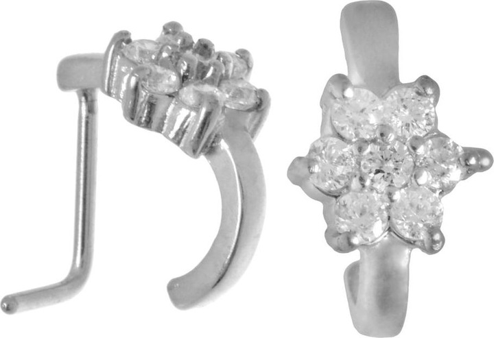 Produktbild Bijouteria Nasenpiercing (Chirurgenstahl 316L, Kristall)