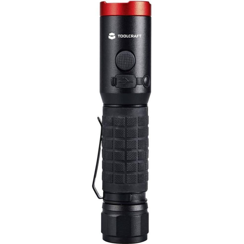 Thumbnail - Toolcraft, Taschenlampe, LED Handlampe verstellbar, mit Magnethalterung, mit Gürtelclip Li-Ion (13.80 cm, 1000 lm)