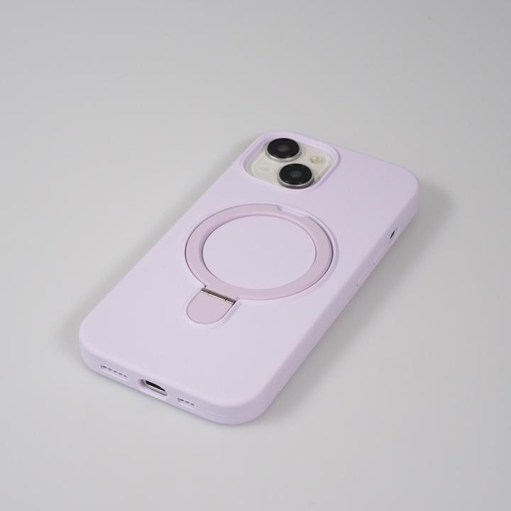 Produktbild PhoneLook Hülle Silikon matt MagSafe mit Haltering (Apple iPhone 14)