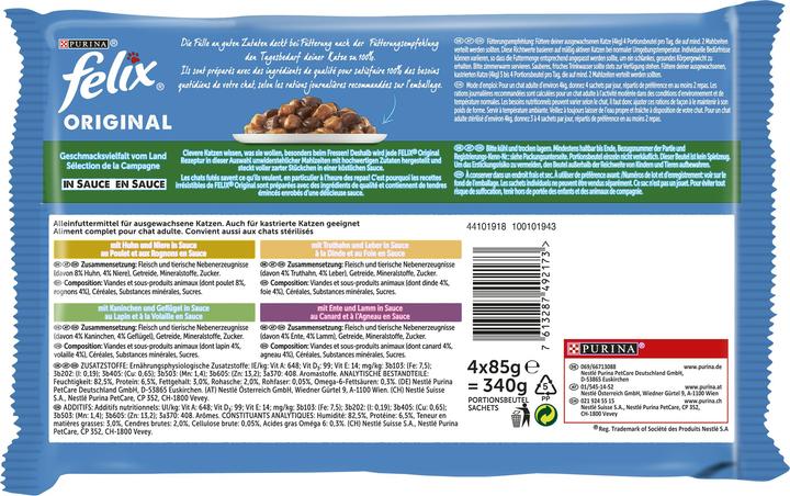 Image du produit Felix Original Countryside Selection (Adulte, 4 pcs, 340 g)