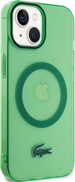 Immagine prodotto Lacoste LCHMP15SULON Custodia rigida iPhone 15 6.1" zielony/verde trasparente MagSafe (Apple iPhone 13, Apple iPhone 15)