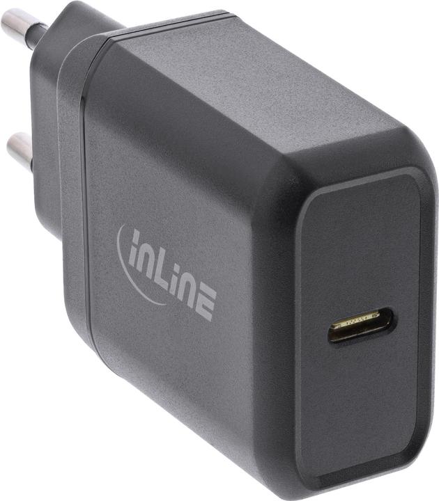 InLine ® USB PD Netzteil Ladegerät Single USB Typ-C, Power Delivery, 25W, schwarz (25 W)