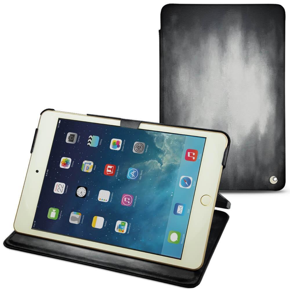 Noreve Lederschutzhülle horizontal (iPad Mini 5), Tablet Hülle, Grau