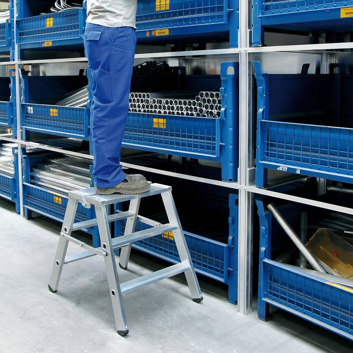 Produktbild Munk Klapppodest beidseitig begehbar 2x4 Stufen (Trittleiter, 96 cm)