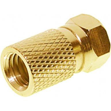 Shiverpeaks -BASIC-S--F-Stecker 7,5, vergoldet, mit grosser Mutter, Antennenkabel
