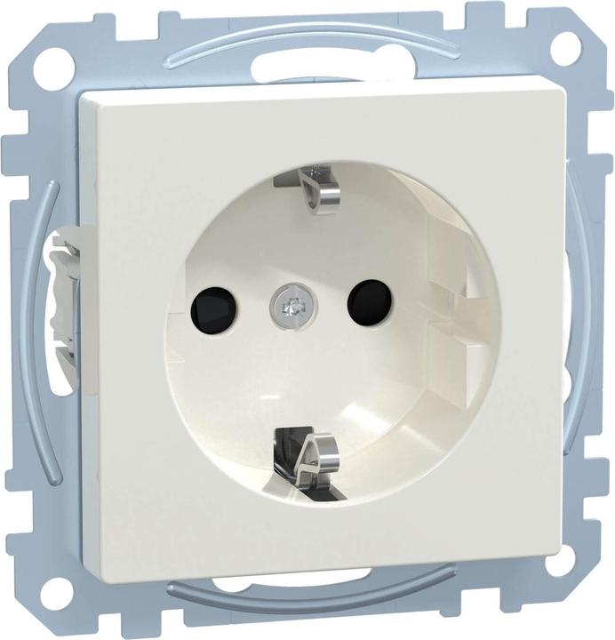 Actual product image Merten SCHUKO socket outlet w. identification plate MEG2352-0319