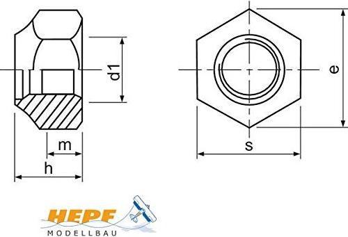 Produktbild Epower Stop-Muttern M4 (M4)