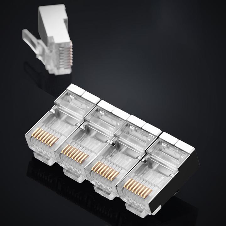 Actual product image Ugreen Ethernet RJ45 Metal plug, 8P/8C, Cat.6, UTP (10pcs.) (UTP, CAT6)