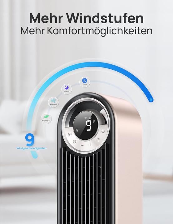 Image du produit Dreo Turmventilator Sternenlicht mit Sprachsteuerung (25 dB)