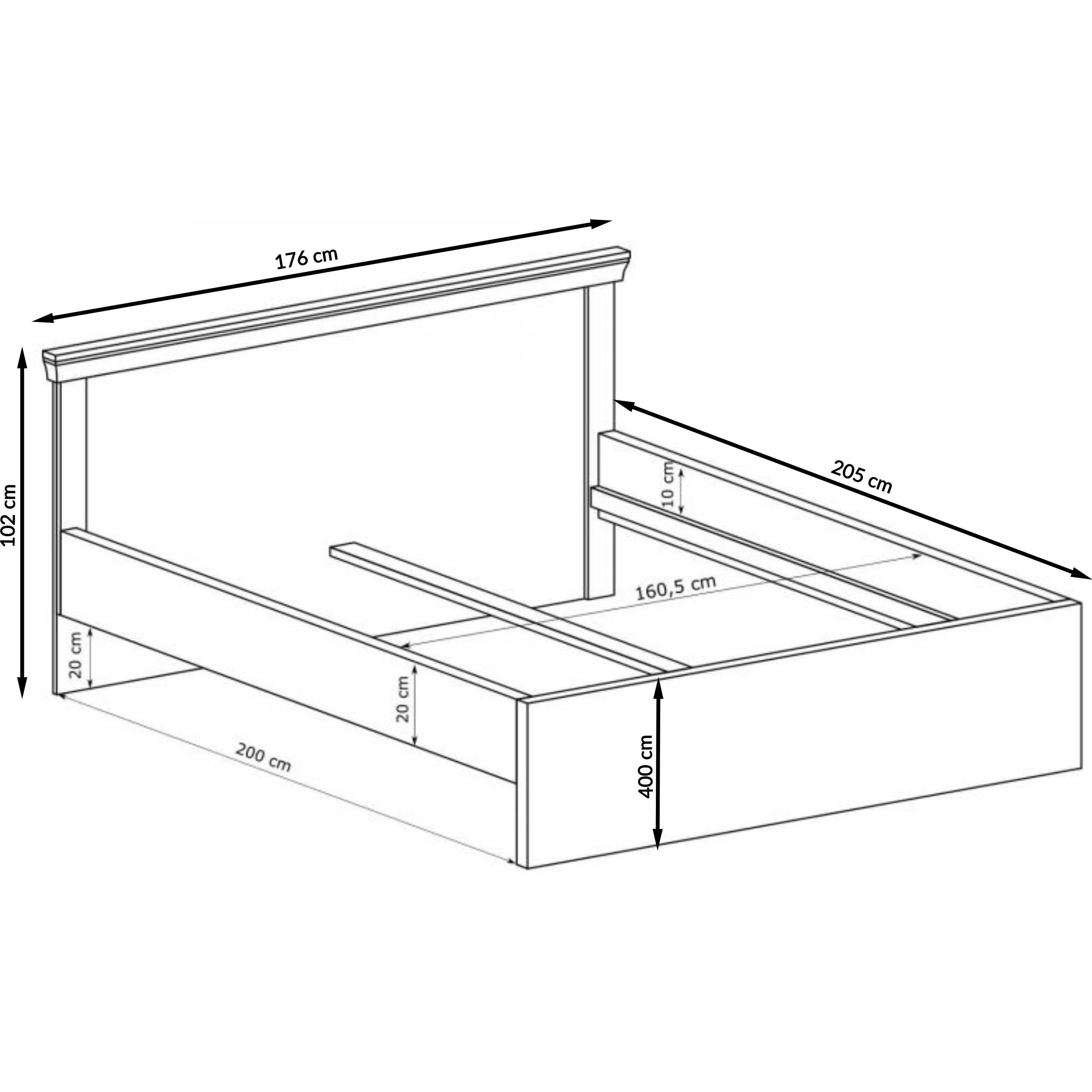 Thumbnail - Konsimo, Bett, Vetis (160 x 200 cm)
