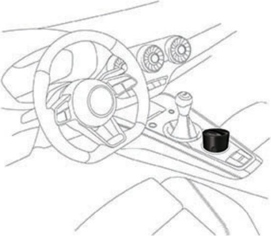 Actual product image Zens Charger (Qi standard) for the vehicle cup holder