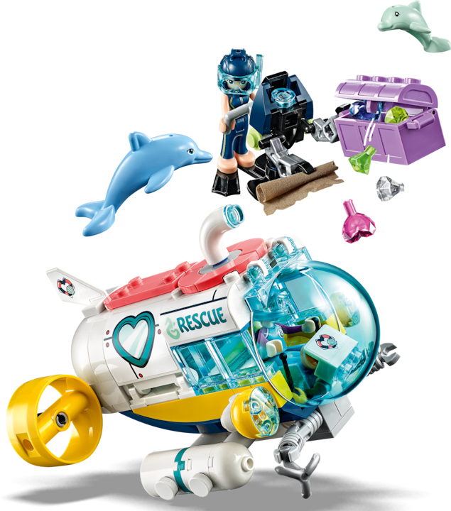 Image du produit LEGO Un bateau de sauvetage pour les dauphins (41378, LEGO Friends)