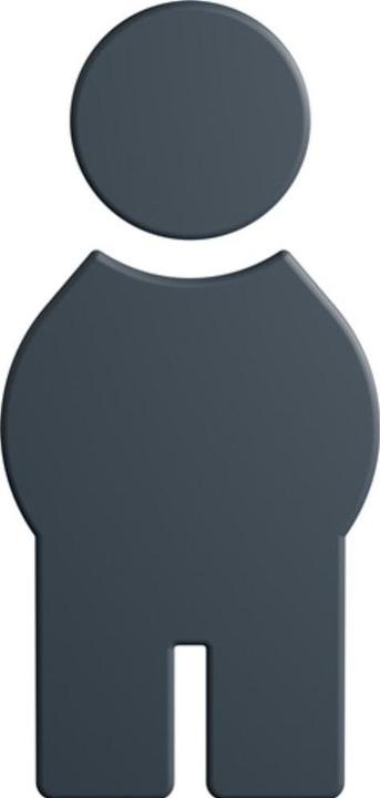 Actual product image Hewi Symbol Mann 801.91B010 Polyamide Colour No. 92 Width 71.5 mm Height 150 mm Thickness 3 mm