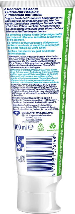 Actual product image Colgate Blue Fresh Gel Zahnpasta (100 ml)
