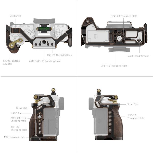 Actual product image SmallRig 3872 Retro Handheld Cage Kit for FUJIFILM X-T5 (Novelty) (Cage)