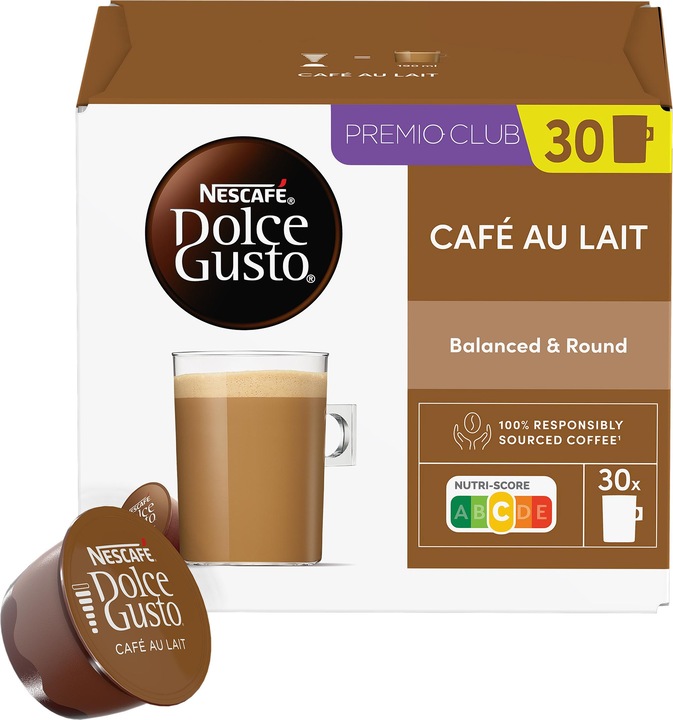 Image du produit Nescafé Dolce Gusto Café Au Lait (30 x Port.)