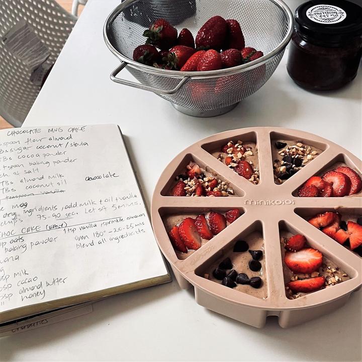 Produktbild Minikoioi Slices – Bubble Beige – Silikon-Kuchenform