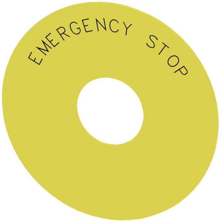 Produktbild Siemens Round Backing Plate For Em. Stop Mush