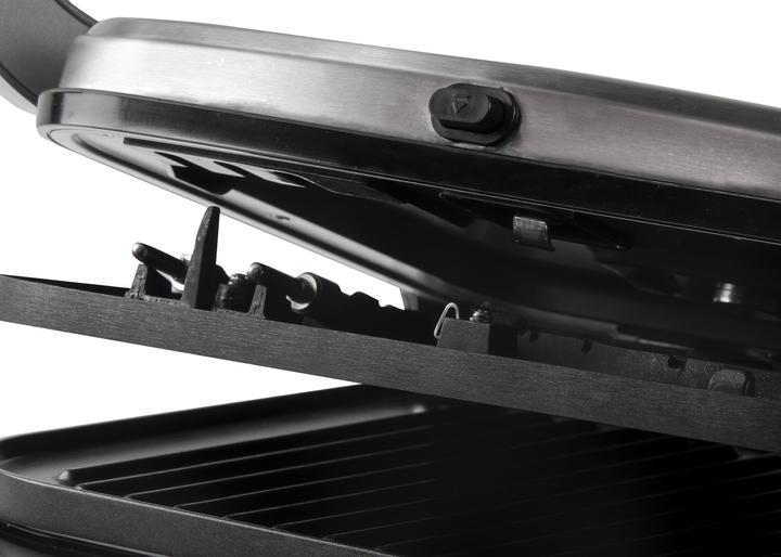 Produktbild Domo Genius Elektro Kontaktgrill Antihaftbeschichtung, mit Display Edelstahl, Schwarz