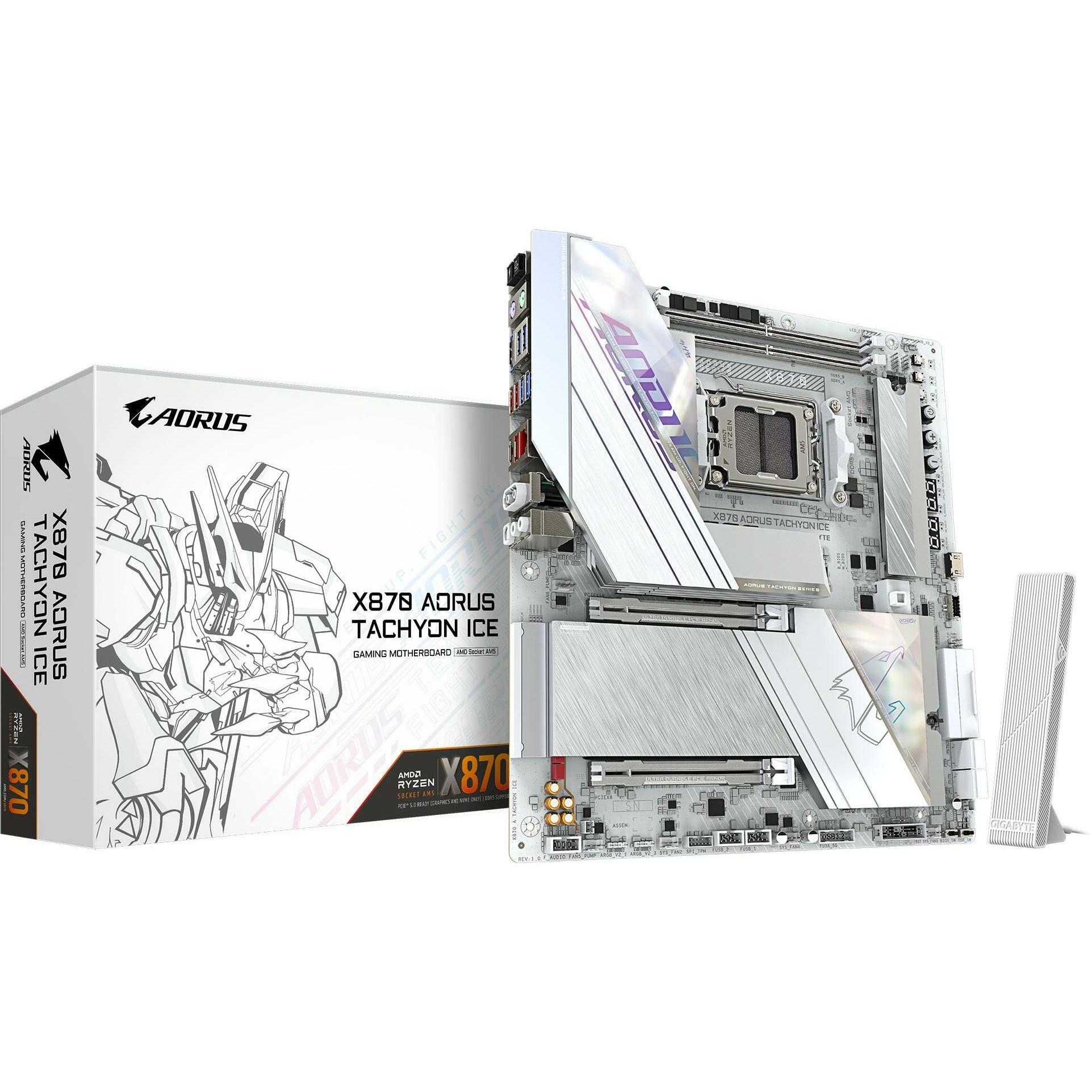 Gigabyte X870 A TACHYON ICE AM5 ATX MB (AM5, AMD X870, E-ATX), Mainboard