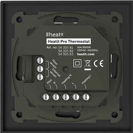 Immagine prodotto Heatit Termostato Pro (nero opaco)