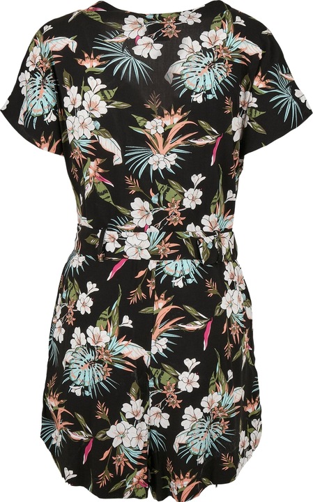 Actual product image Urban Classics Ladies Short Viscose Belt Jumpsuit (XS)