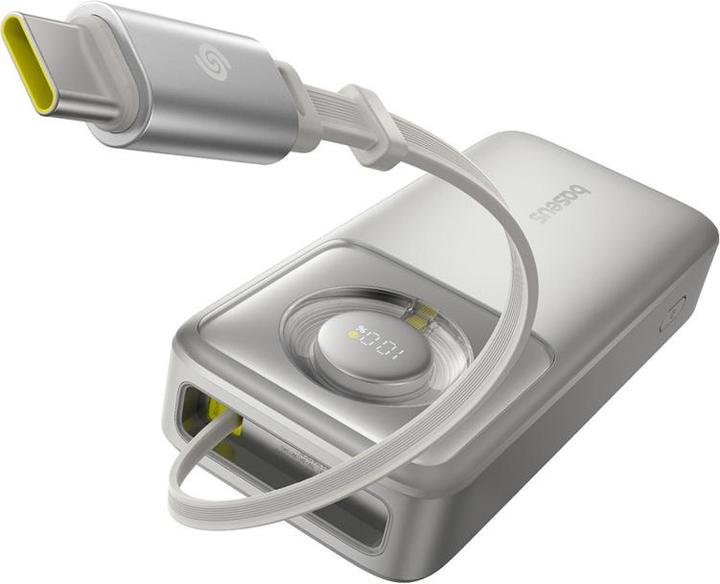 Image du produit Baseus Powerbank OS Free2Pull 20000mAh 65W + cable (szary) (20000 mAh, 65 W, 74 Wh)