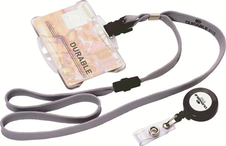Actual product image Durable Badge holder with clip for 1 company/security badge