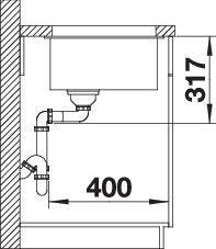 Image du produit Blanco Etagon 700-U (Éviers à poser, 46 cm, 73 cm)