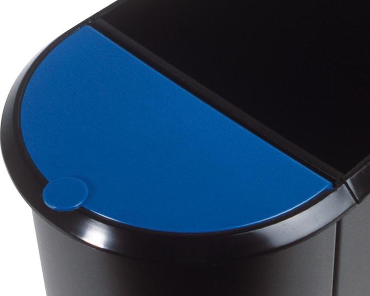 Image du produit Helit Couvercle pour corbeille à papier Duo-System H61039, bleu