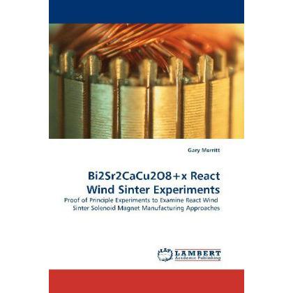 Bi2Sr2CaCu2O8+x React Wind Sinter Experiments, Fachbücher von Gary Merritt
