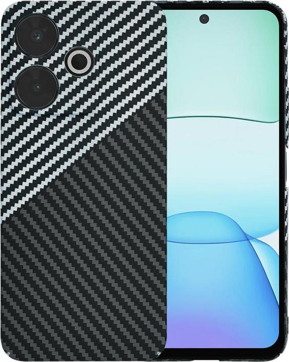 Actual product image Techsuit - Carbonite FiberShell - Xiaomi Redmi 13 / Poco M6 4G - Stealth Gray (Xiaomi Redmi 13)