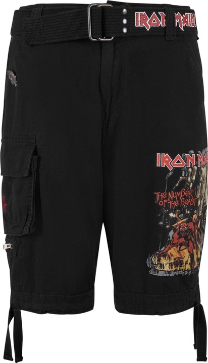 Actual product image Brandit Iron Maiden Savage Shorts The Number of The Beast black edition - 190545 (XXL)