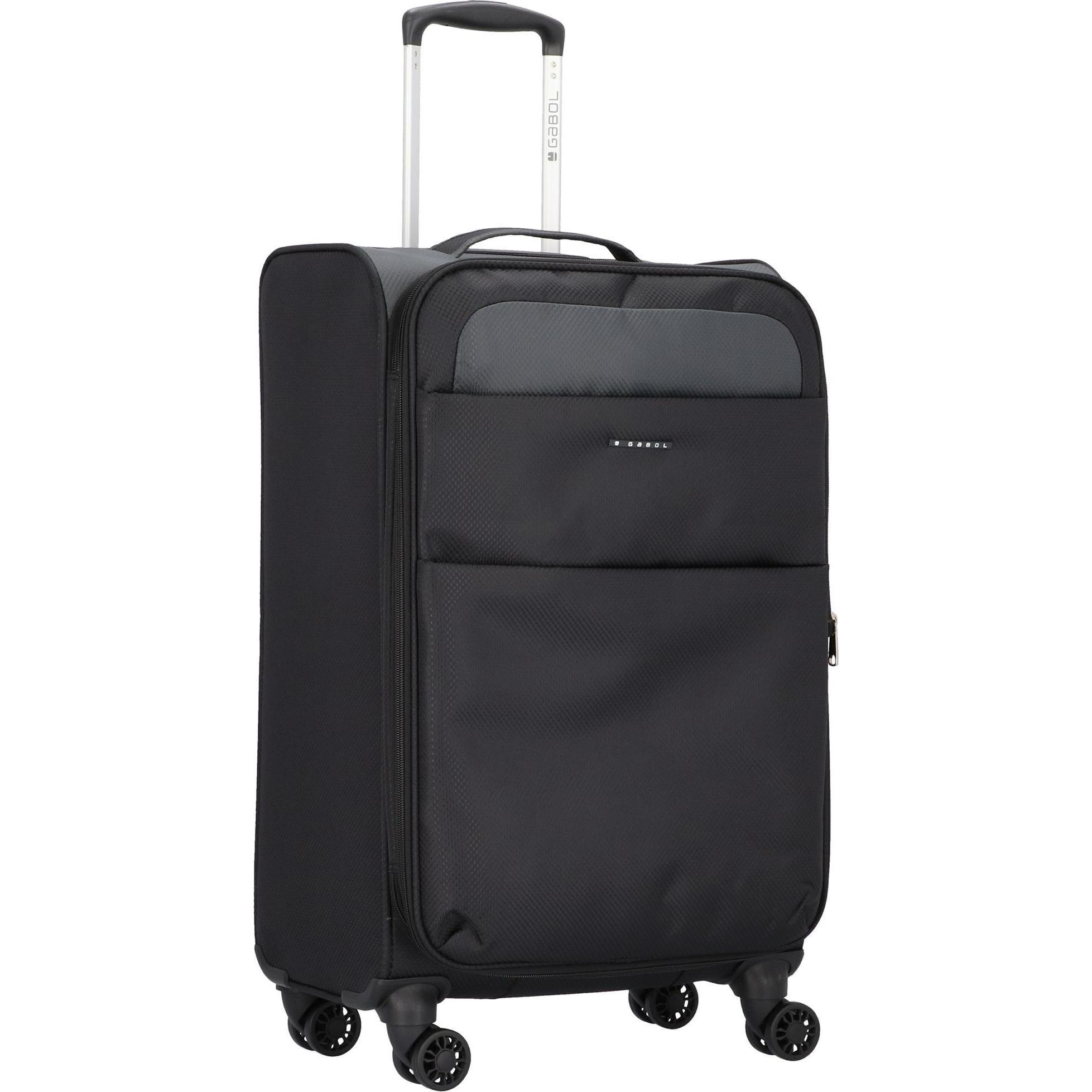 Gabol, Koffer, Cloud 4-Rollen Trolley 69 cm, Schwarz, (68 l, L (90 - 115l))
