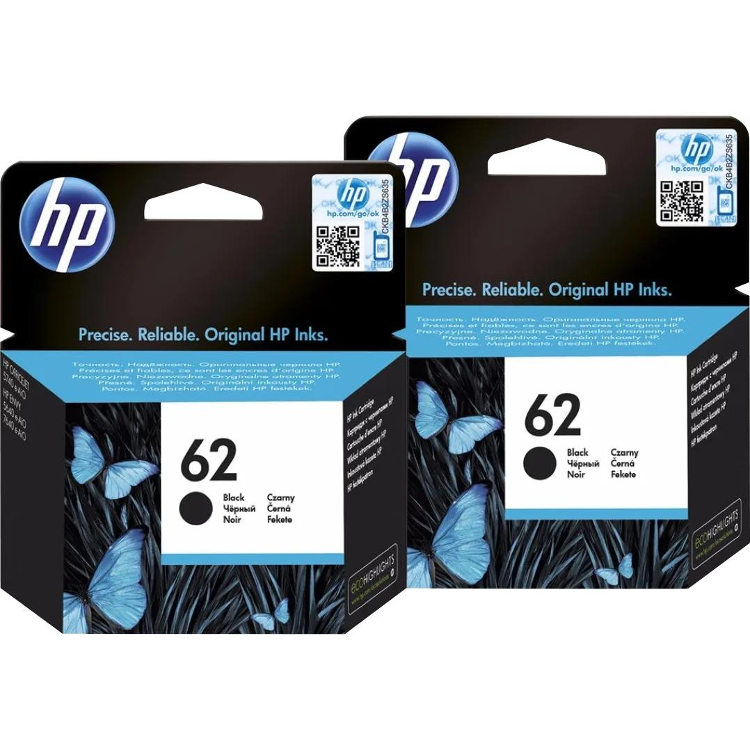 HP, Cartucce, 62 Cartucce Nero Duo Pack