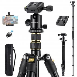 Actual product image K&F Concept B234A1 Stativ mit BH-28 Kugelkopf (Metal)