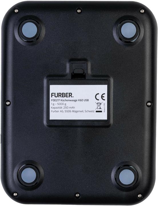 Produktbild Furber Küchenwaage USB Silber