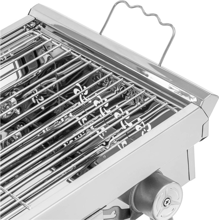Produktbild Royal Catering Holzkohlegrill Klappgrill mit Rost 43 x 25 cm Edelstahl / verzinkter Stahl (25 cm)