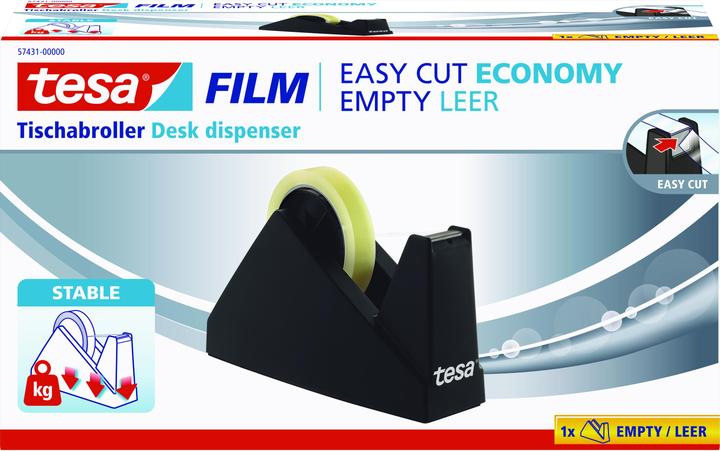 Produktbild tesa tesafilm ECONOMY Tischabroller, Klebeband-Abroller für grosse Rollen