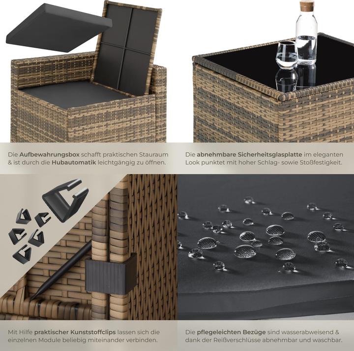 Produktbild tectake Rattan Lounge Verona