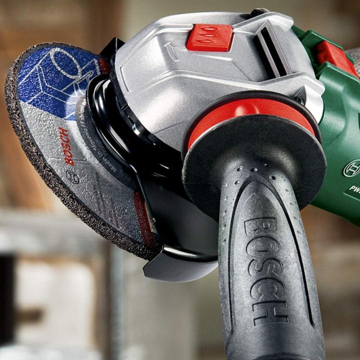Actual product image Bosch Home & Garden PWS 850-125 + Haakse slijpmachine SystemBox - 850 W - Incl. antivibratiehandgreep, diamantdoorslijps (125 mm)