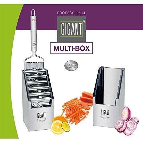 Produktbild Muxel 4-Fach Gigant Gemüsehobel in der Multi-Box mit 5 zusätzlichen Einsätze und Schäler