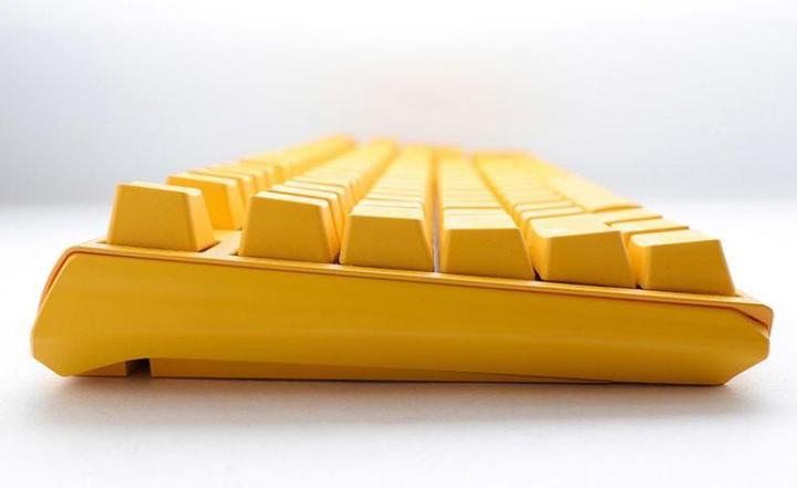Actual product image Ducky One 3 Yellow Gaming Keyboard, RGB LED - MX-Black (US) (US, Cable)